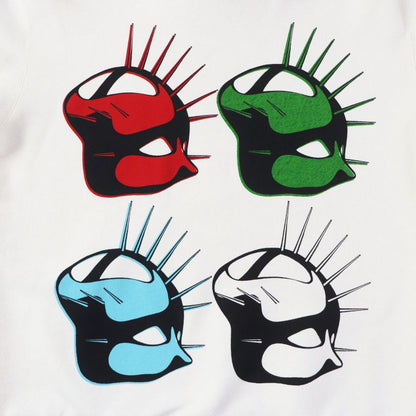 Gucci 19AW 469251 100% Cotton Hoodie With Front Print Ivory XS Made In Italy