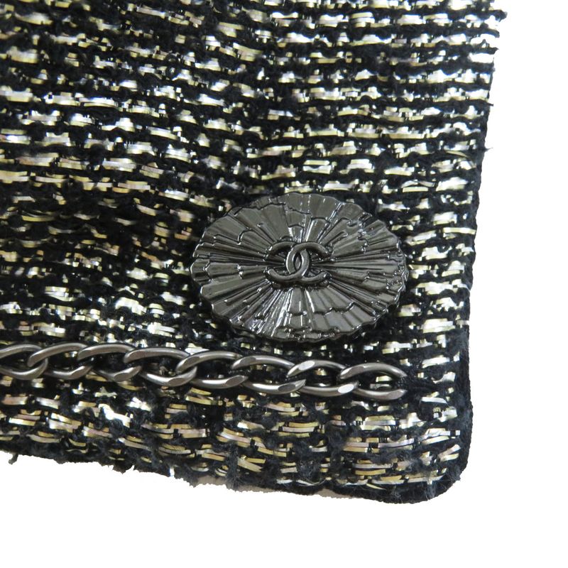 CHANEL P44726 5'' Sleeve Collarless Jacket With Gold Coco Mark Plate Lining