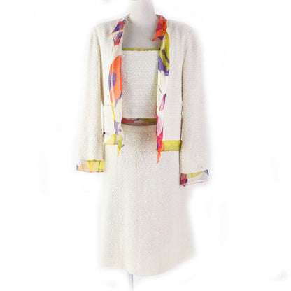 CHANEL Vintage 00T P15633 Vintage 3-piece Setup Ivory X Multi 40 Made In