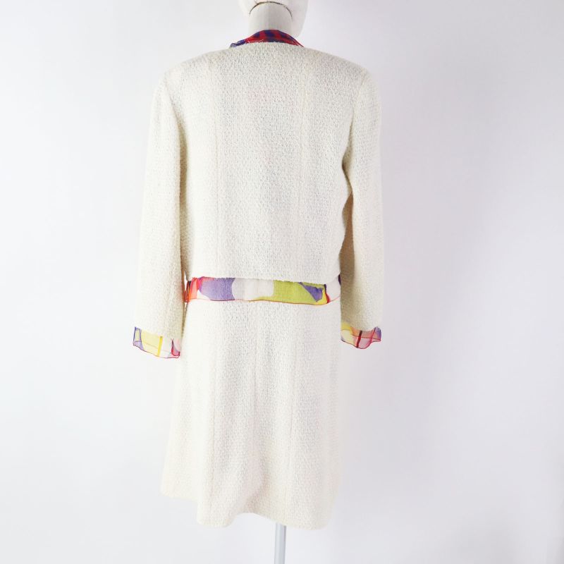 CHANEL Vintage 00T P15633 Vintage 3-piece Setup Ivory X Multi 40 Made In