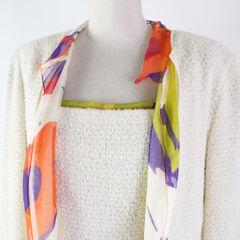 CHANEL Vintage 00T P15633 Vintage 3-piece Setup Ivory X Multi 40 Made In