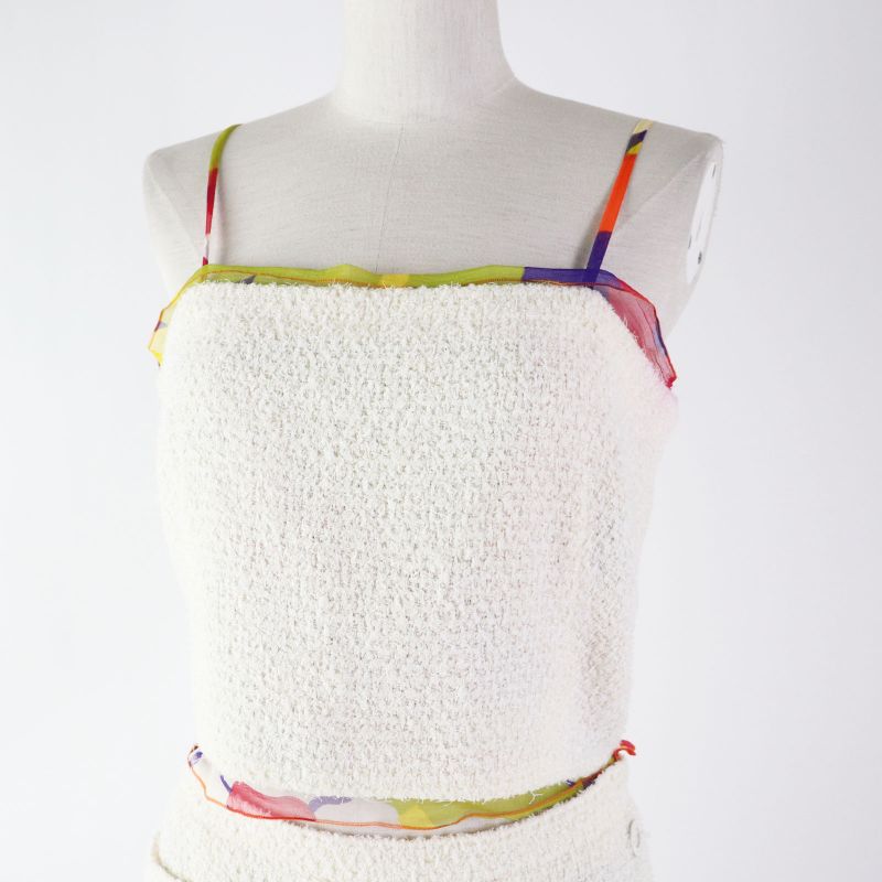 CHANEL Vintage 00T P15633 Vintage 3-piece Setup Ivory X Multi 40 Made In