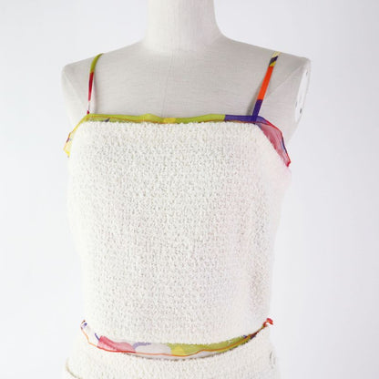 CHANEL Vintage 00T P15633 Vintage 3-piece Setup Ivory X Multi 40 Made In