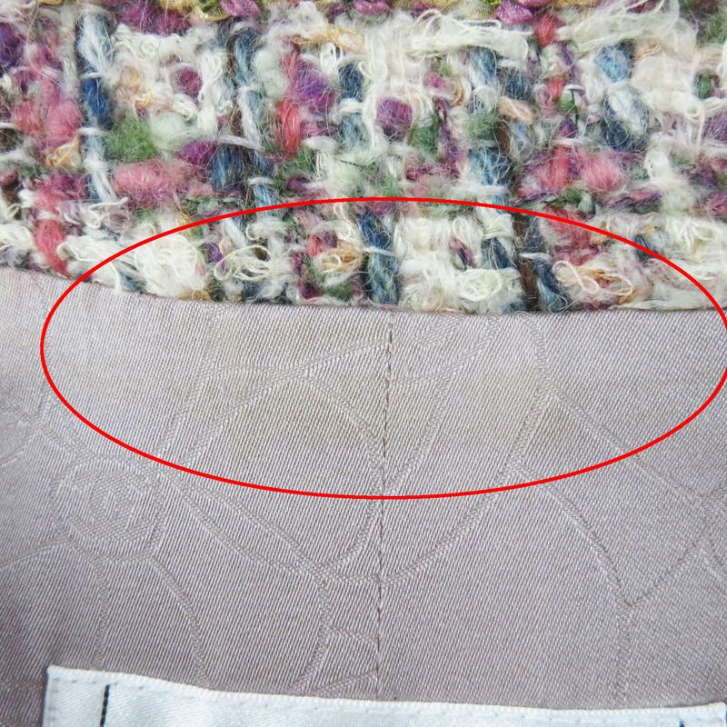 CHANEL 05A P26908 Wool Mohair Tweed Jacket With Coco Mark Buttons Multi 40