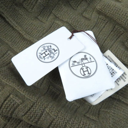 Hermes 2022 2h2705da Voyage H Logo With Logo Buttons Oversized Cardigan Brown