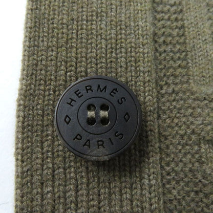 Hermes 2022 2h2705da Voyage H Logo With Logo Buttons Oversized Cardigan Brown