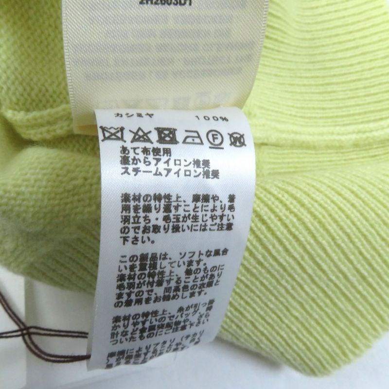 Hermes 2022aw 2h2603d1 100% Cashmere Crew Neck With Serie Buttons Long Sleeves