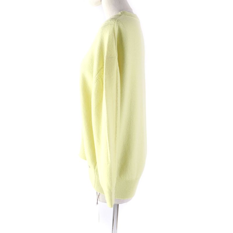 Hermes 2022aw 2h2603d1 100% Cashmere Crew Neck With Serie Buttons Long Sleeves