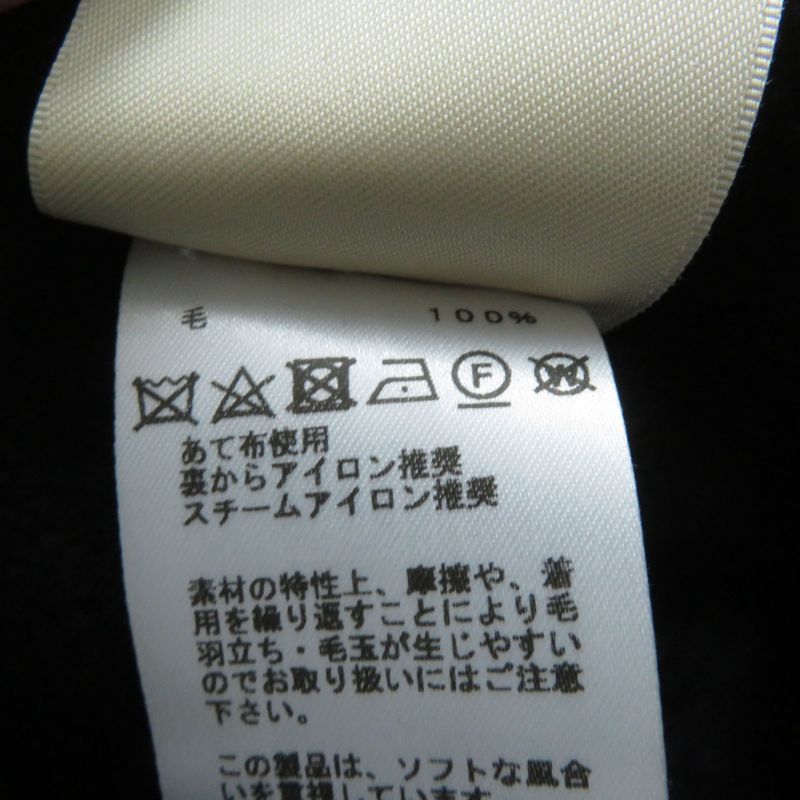 Hermes 2023 3e2621db H Pattern Crewneck Long Sleeve Sweater/knit Black 38 Made