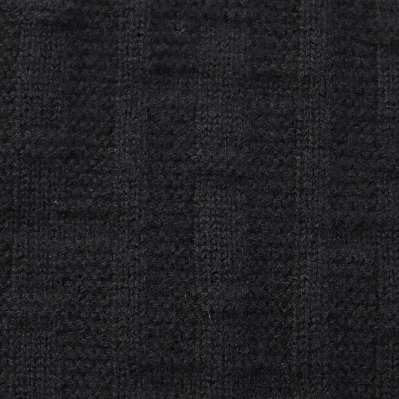 Hermes 2023 3e2621db H Pattern Crewneck Long Sleeve Sweater/knit Black 38 Made