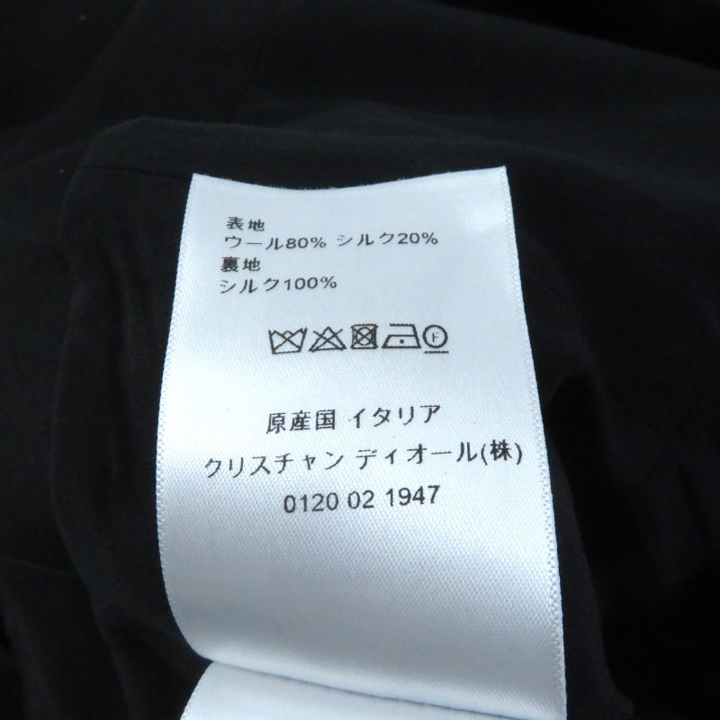 Christian DIOR 2022 251r35a1212 Silk-blend Lace-up Cami Dress/dress Black 40