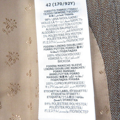 Gucci 2022 691270 Wool Striped Tailored Jacket Brown 42 Genuine