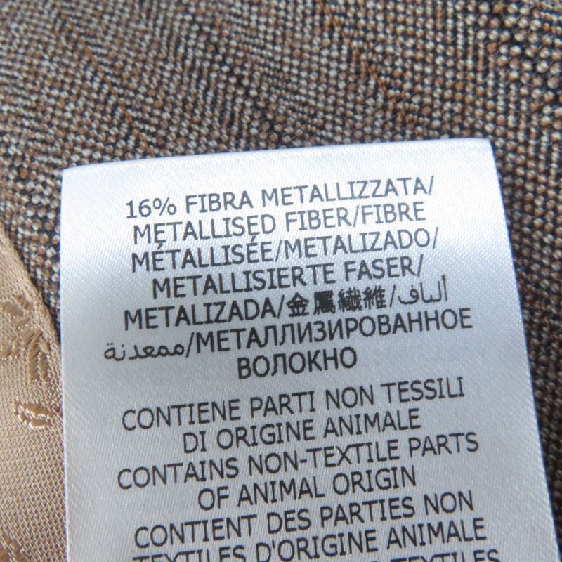 Gucci 2022 691270 Wool Striped Tailored Jacket Brown 42 Genuine