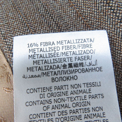 Gucci 2022 691270 Wool Striped Tailored Jacket Brown 42 Genuine