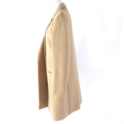 Celine 28h28 Camel Phoebe Period 100% Silk Lining Crombie Chester Coat Beige