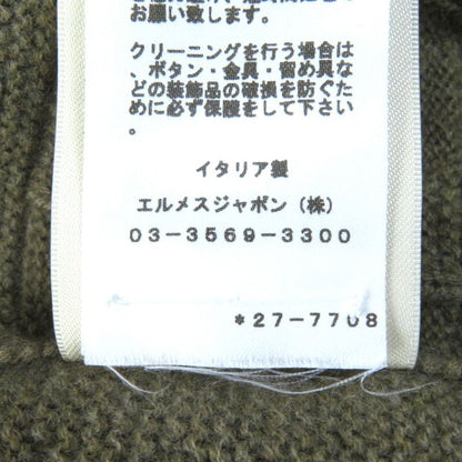 Hermes 2022 2h2705da 100% Wool H Pattern Serie Buttons Voyage Oversized