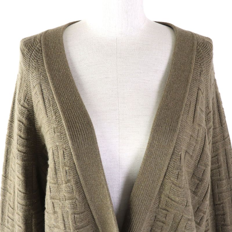 Hermes 2022 2h2705da 100% Wool H Pattern Serie Buttons Voyage Oversized