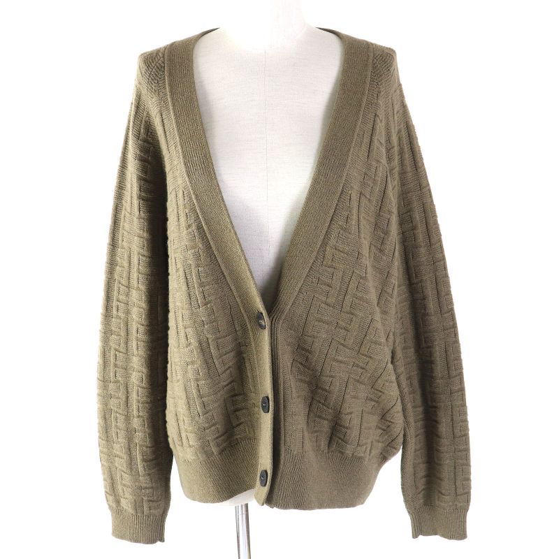 Hermes 2022 2h2705da 100% Wool H Pattern Serie Buttons Voyage Oversized