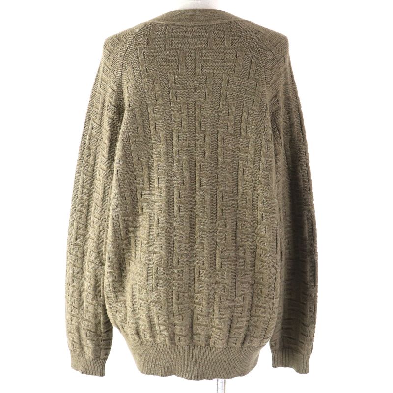 Hermes 2022 2h2705da 100% Wool H Pattern Serie Buttons Voyage Oversized