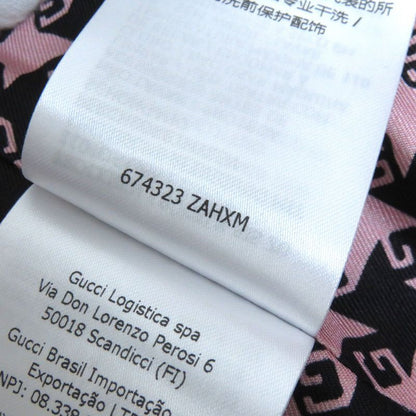 Gucci 674323 Wool GG Buttons Staggered Pattern 100% Silk Lining Nine-part