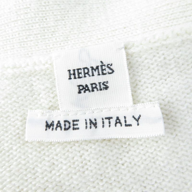 Hermes 2023 3e2102d2 Cashmere Cotton Chaine D'ancre Pattern With Serie Buttons