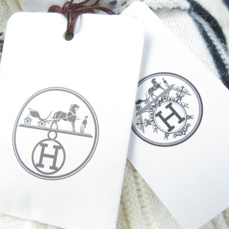 Hermes 2023 3e2102d2 Cashmere Cotton Chaine D'ancre Pattern With Serie Buttons