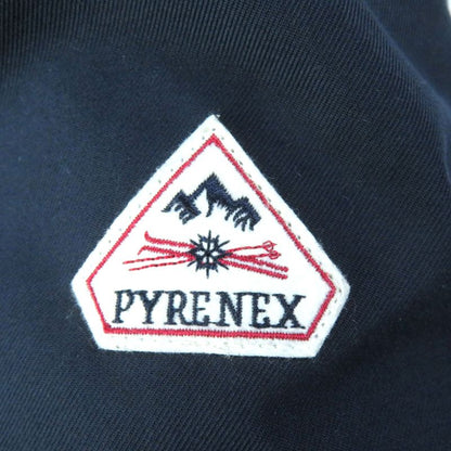 Pyrenex Bordeaux FUR Bordeaux Fur Racoon Fur Hooded Zip Up Down Jacket Navy 34