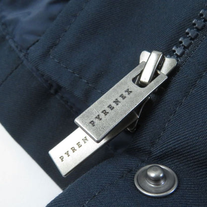 Pyrenex Bordeaux FUR Bordeaux Fur Racoon Fur Hooded Zip Up Down Jacket Navy 34