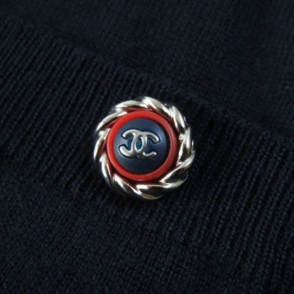 CHANEL 19B P62251 Turtleneck Long Sleeve Knit With Pocket And Coco Mark