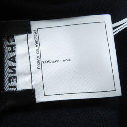 CHANEL 19B P62251 Turtleneck Long Sleeve Knit With Pocket And Coco Mark