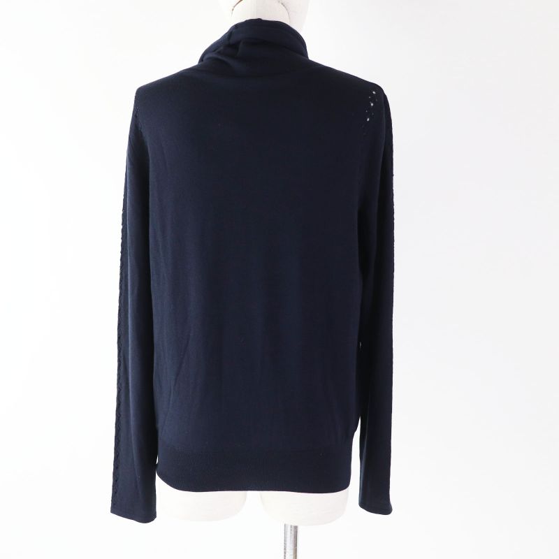 CHANEL 19B P62251 Turtleneck Long Sleeve Knit With Pocket And Coco Mark