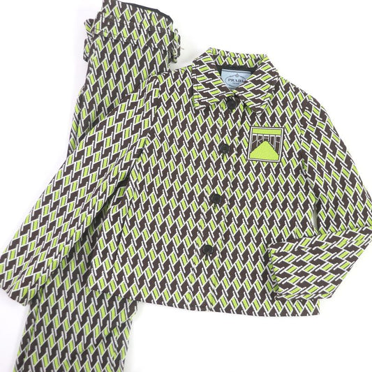 Prada 19SS P567gi/p282bh Resort Collection All-pattern Jacket And Pants Setup