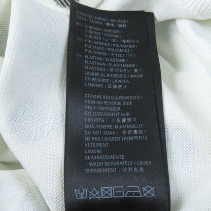 Balenciaga '21 683308 Dot Pattern Crewneck Long Sleeve Knit White Black S Made