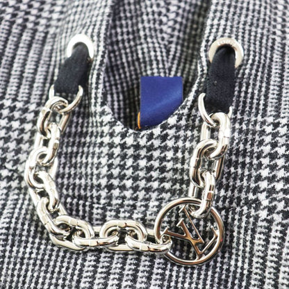 Louis Vuitton 23AW 1ac3mf Prince Of Wales Hoodie Dress Wool Cotton Glen