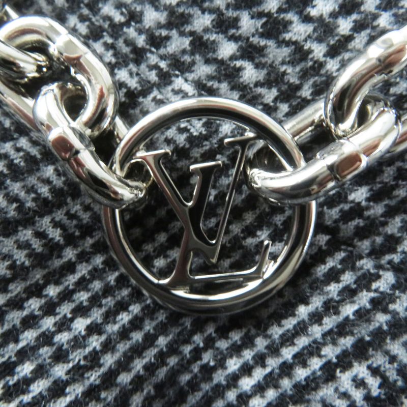 Louis Vuitton 23AW 1ac3mf Prince Of Wales Hoodie Dress Wool Cotton Glen