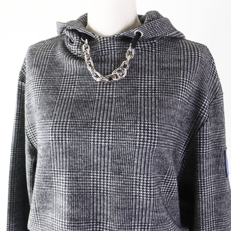 Louis Vuitton 23AW 1ac3mf Prince Of Wales Hoodie Dress Wool Cotton Glen