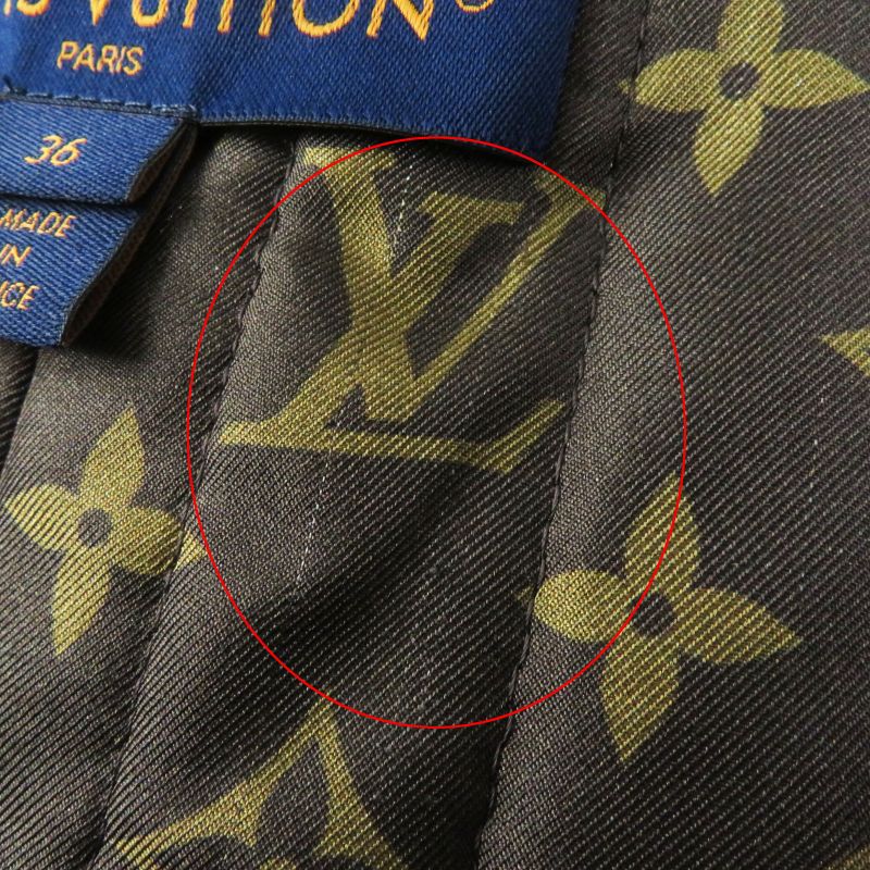 Louis Vuitton 23AW 1acivz Tweed Varsity Jacket/blouson Black White 36 Made In