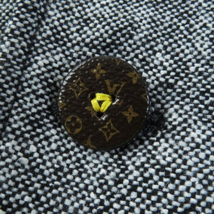 Louis Vuitton 23AW 1acivz Tweed Varsity Jacket/blouson Black White 36 Made In