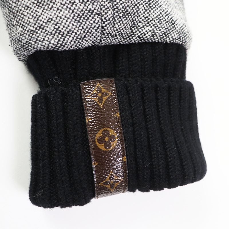 Louis Vuitton 23AW 1acivz Tweed Varsity Jacket/blouson Black White 36 Made In