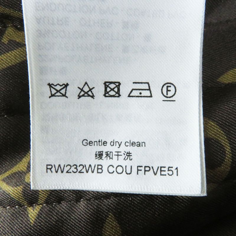 Louis Vuitton 23AW 1acivz Tweed Varsity Jacket/blouson Black White 36 Made In