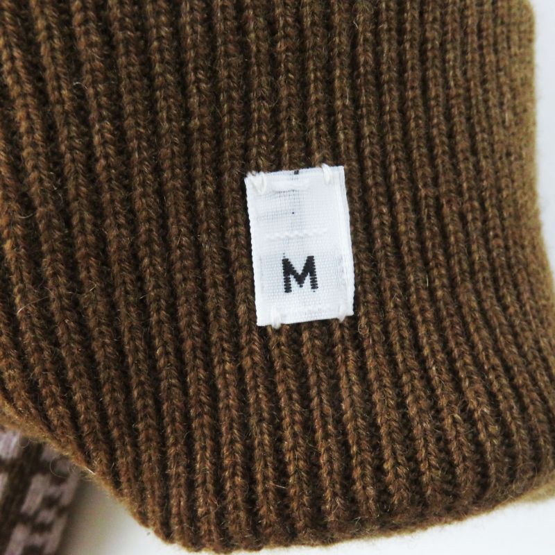 Hermes HOPE 100% Cashmere Mittens/gloves Current Model With H Logo All Over