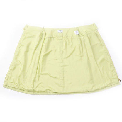 CHANEL P65340 100% Silk Lining With Coco Mark Gold Buttons Front Zip Tweed