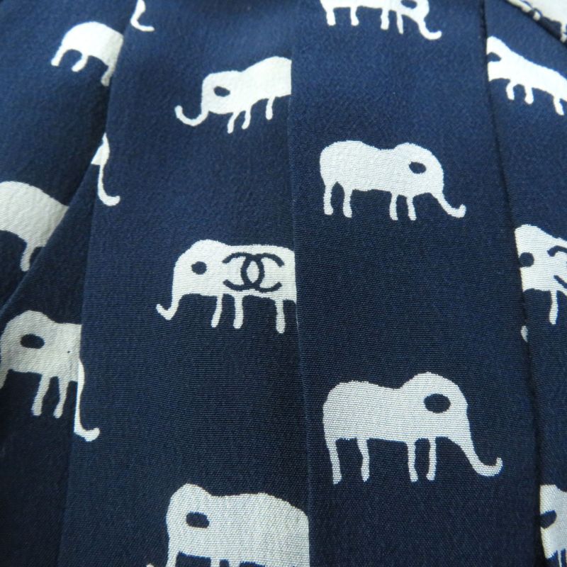 CHANEL Rare Mammoth With Coco Hardware Coco Mark Pattern Ribbon Design Sleeveles