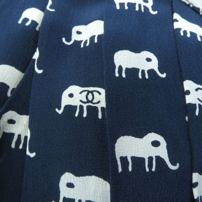 CHANEL Rare Mammoth With Coco Hardware Coco Mark Pattern Ribbon Design Sleeveles