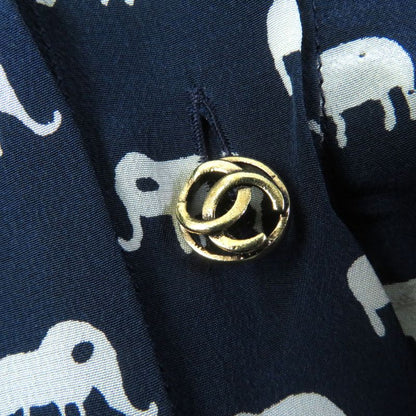 CHANEL Rare Mammoth With Coco Hardware Coco Mark Pattern Ribbon Design Sleeveles