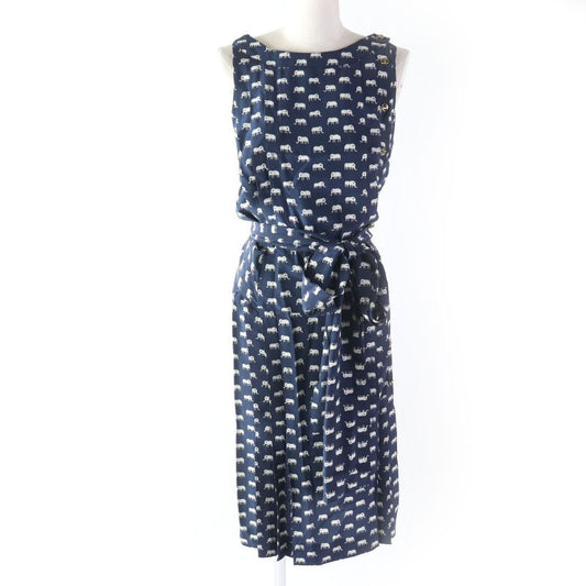 CHANEL Rare Mammoth With Coco Hardware Coco Mark Pattern Ribbon Design Sleeveles