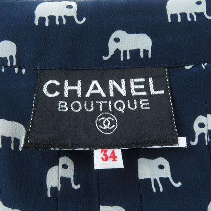 CHANEL Rare Mammoth With Coco Hardware Coco Mark Pattern Ribbon Design Sleeveles