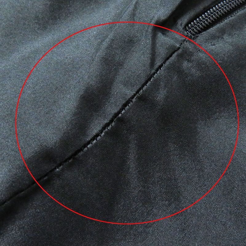 CHANEL P41438 25% Cashmere 100% Silk Lining Coco Mark Parts Wool Skirt Black