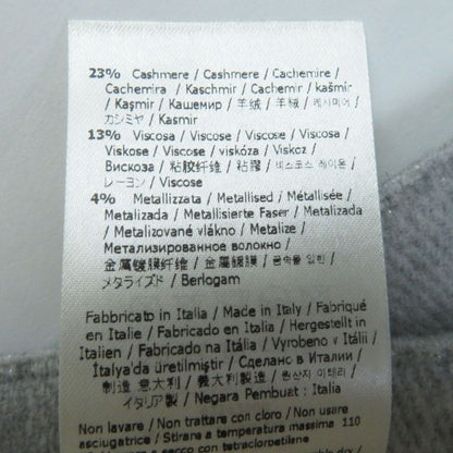 Fendi Fxt485 AROQ TU Wool Cashmere Current Item Scarf Light Gray Silver 35.0 X