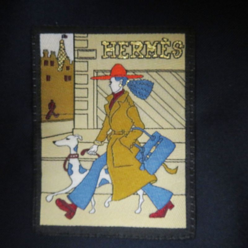 Hermes Deauville 100% Cashmere Cassock With Serie Buttons Blue 57 With Box And